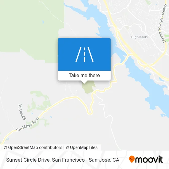Sunset Circle Drive map