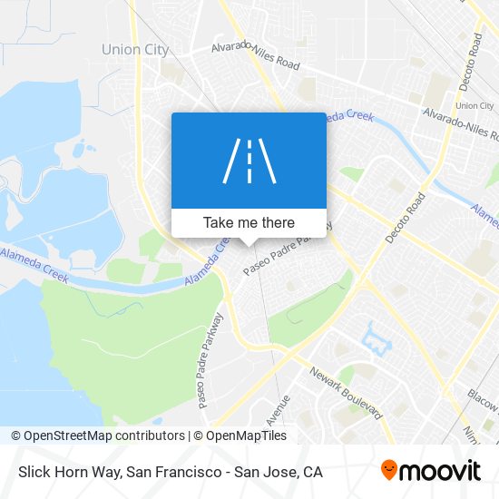 Slick Horn Way map