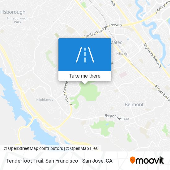 Tenderfoot Trail map