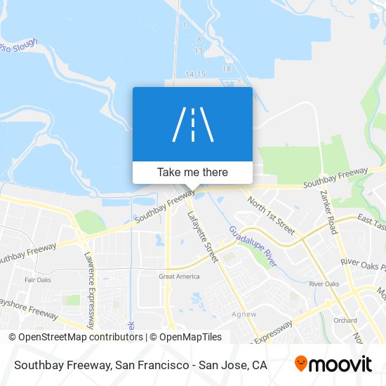 Southbay Freeway map