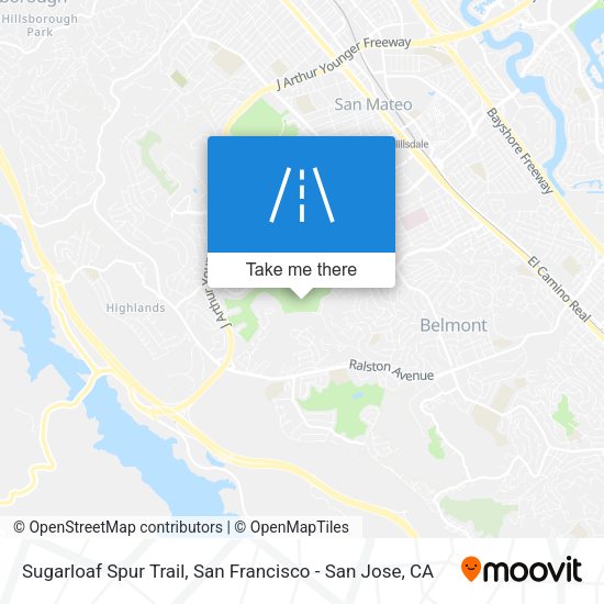 Sugarloaf Spur Trail map