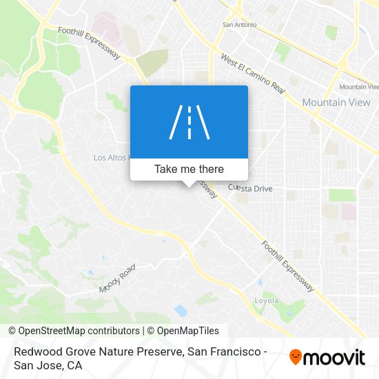 Redwood Grove Nature Preserve map