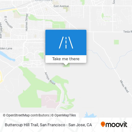 Buttercup Hill Trail map