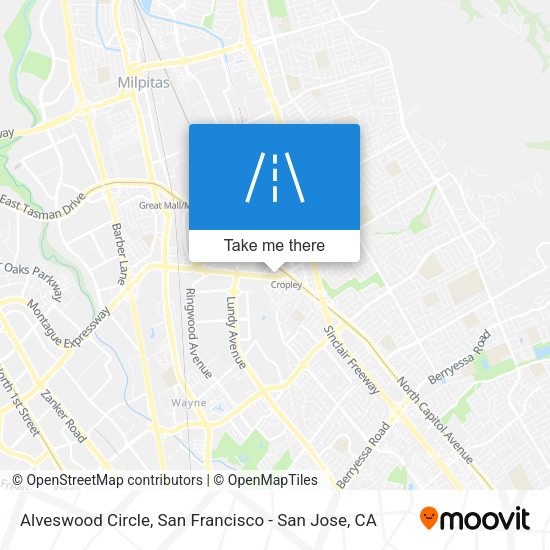 Alveswood Circle map