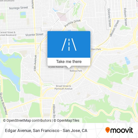 Edgar Avenue map