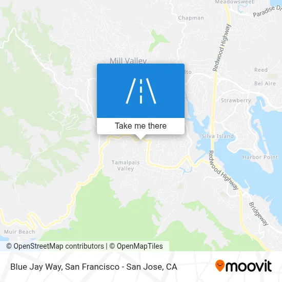 Blue Jay Way map