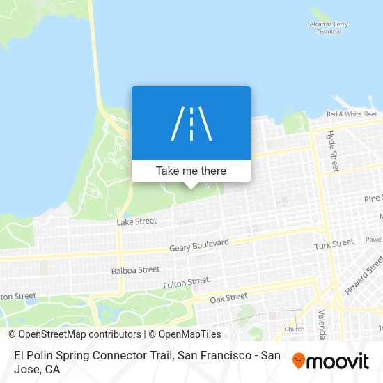 El Polin Spring Connector Trail map