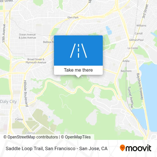 Saddle Loop Trail map