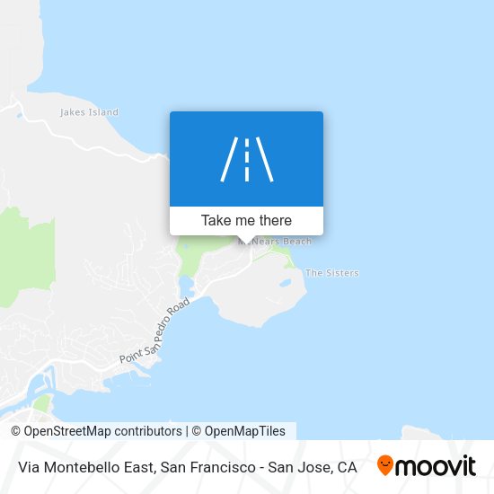 Mapa de Via Montebello East