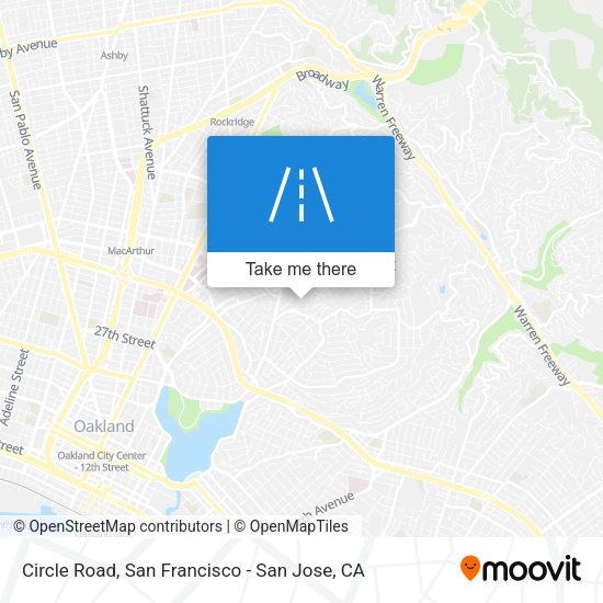 Mapa de Circle Road