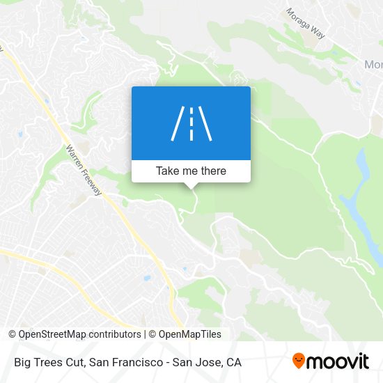 Mapa de Big Trees Cut