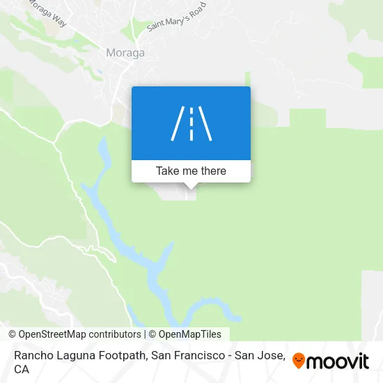 Rancho Laguna Footpath map