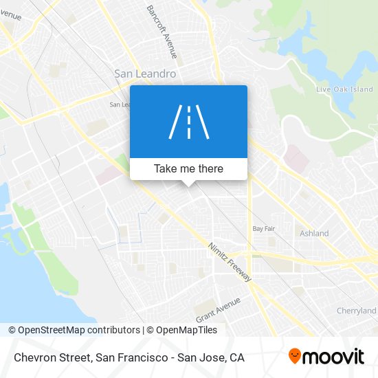 Chevron Street map