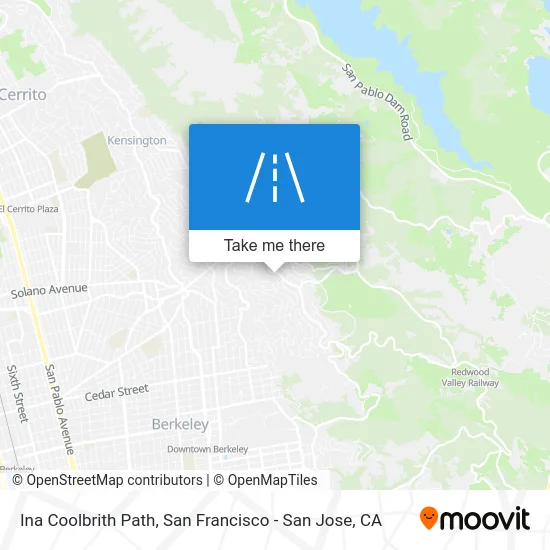 Ina Coolbrith Path map