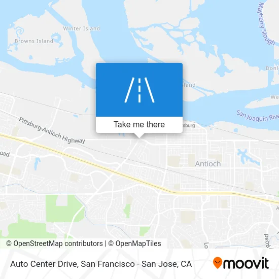 Auto Center Drive map