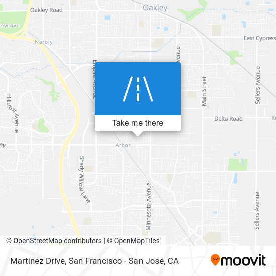 Martinez Drive map