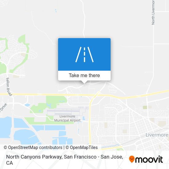 Mapa de North Canyons Parkway
