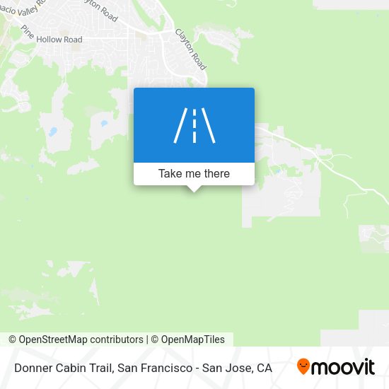 Donner Cabin Trail map