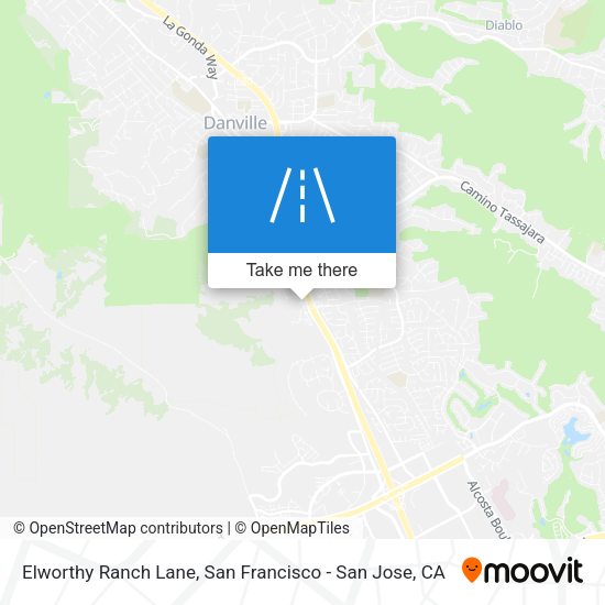 Elworthy Ranch Lane map