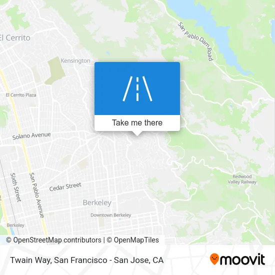 Twain Way map