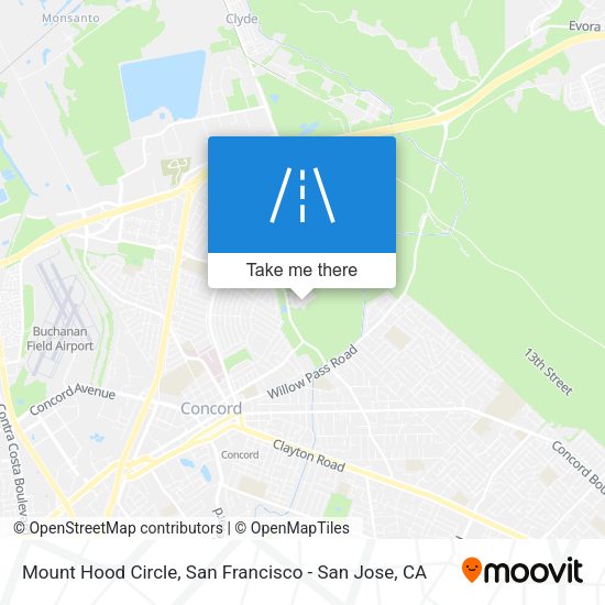 Mount Hood Circle map