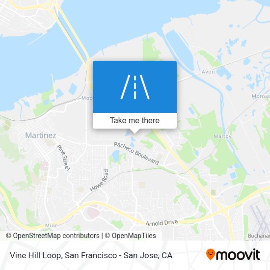 Mapa de Vine Hill Loop