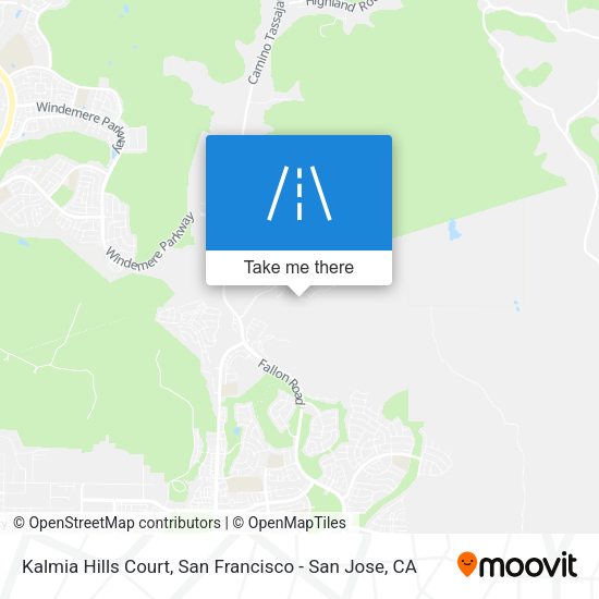 Mapa de Kalmia Hills Court