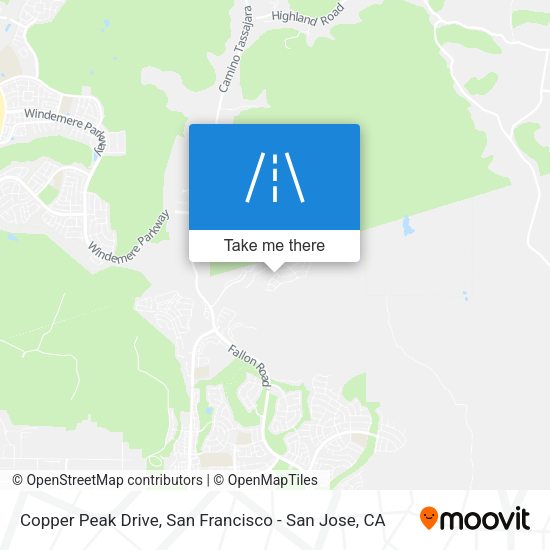 Copper Peak Drive map