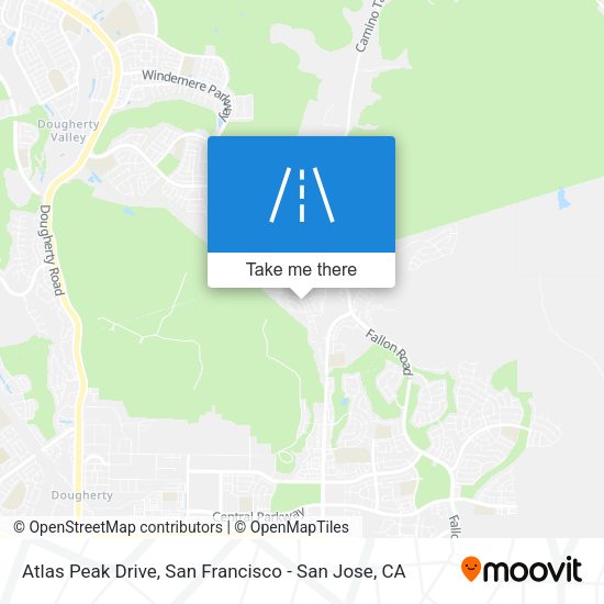 Atlas Peak Drive map