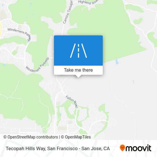 Tecopah Hills Way map