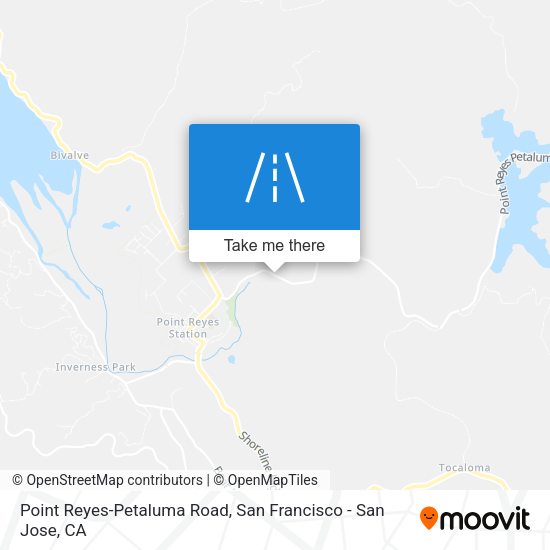 Mapa de Point Reyes-Petaluma Road