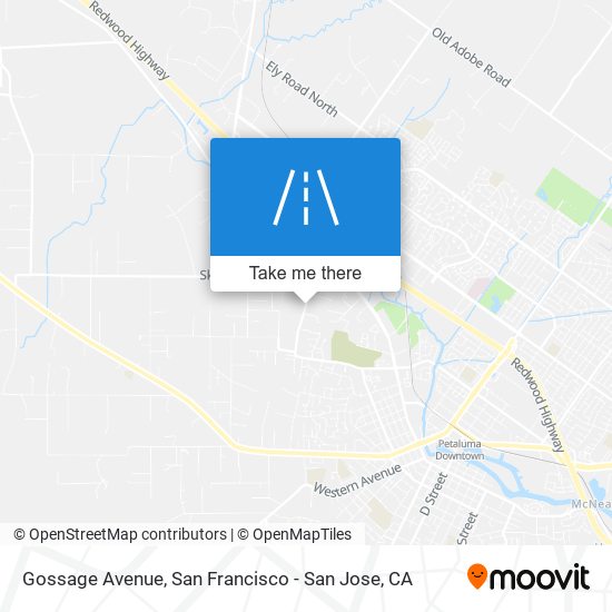 Gossage Avenue map