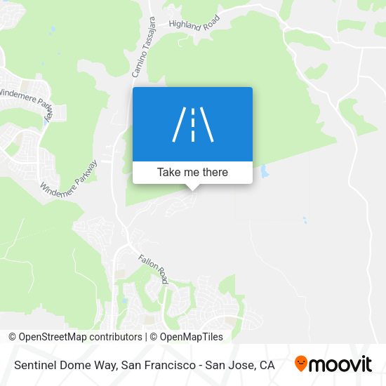 Sentinel Dome Way map