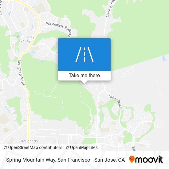 Mapa de Spring Mountain Way