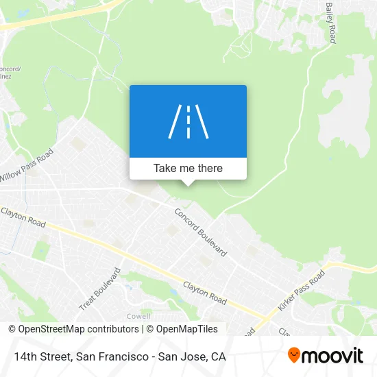 14th Street map