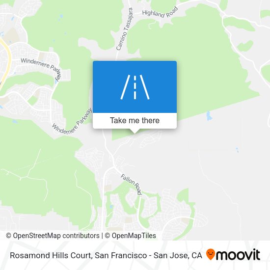 Mapa de Rosamond Hills Court