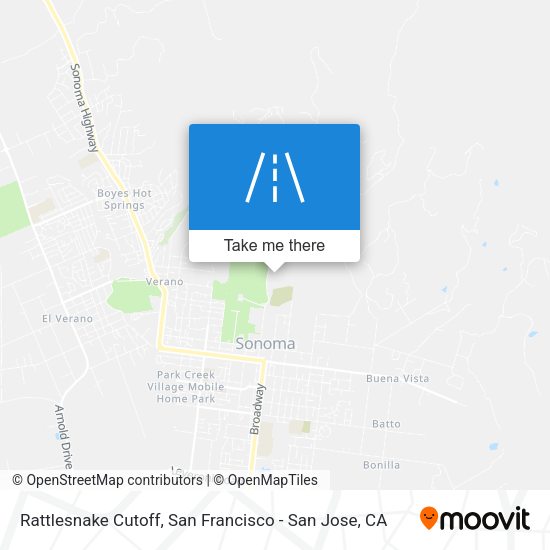 Rattlesnake Cutoff map