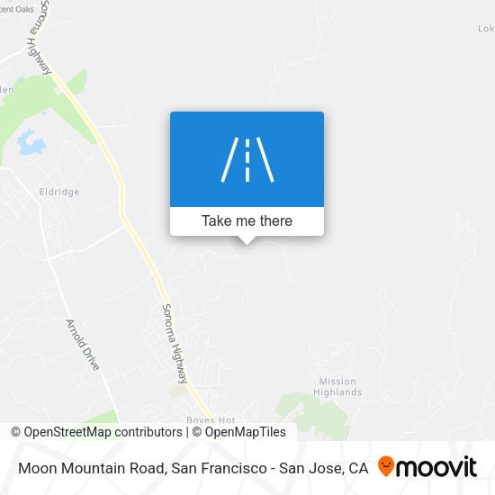 Mapa de Moon Mountain Road