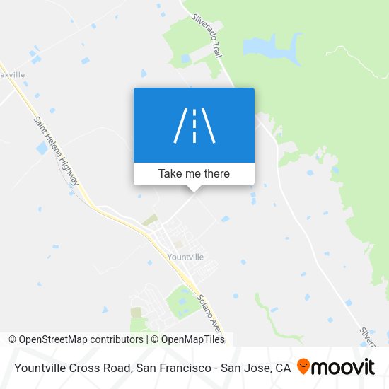 Yountville Cross Road map