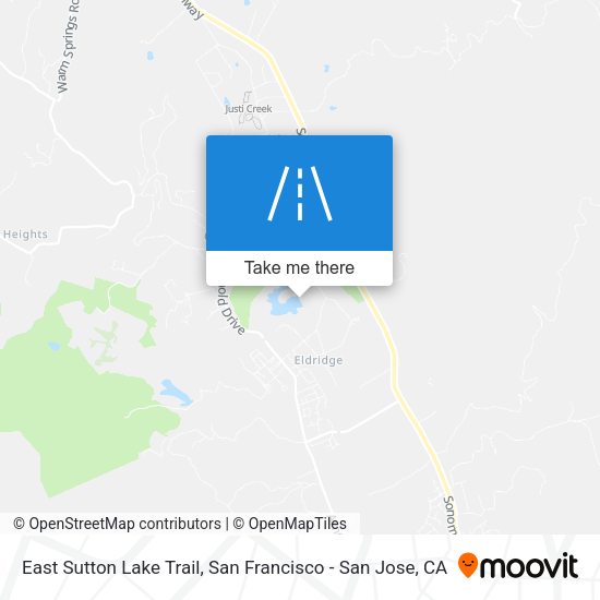 East Sutton Lake Trail map