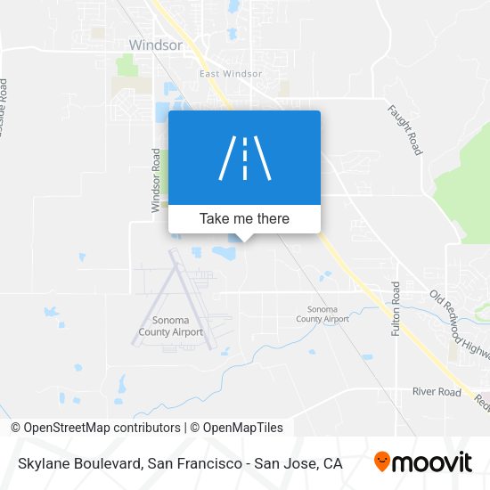Skylane Boulevard map