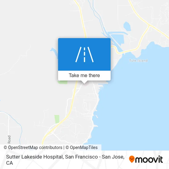 Sutter Lakeside Hospital map