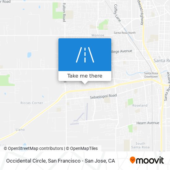 Occidental Circle map