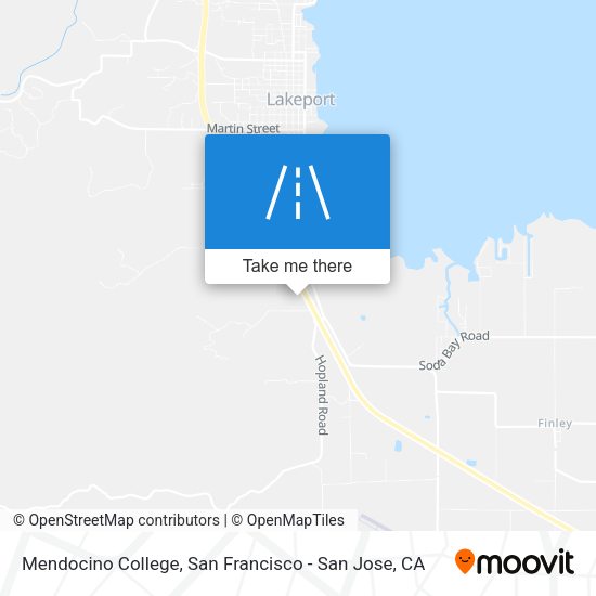 Mendocino College map