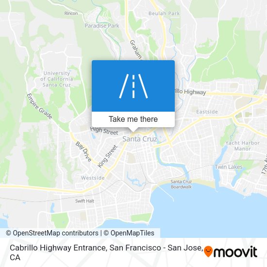 Cabrillo Highway Entrance map