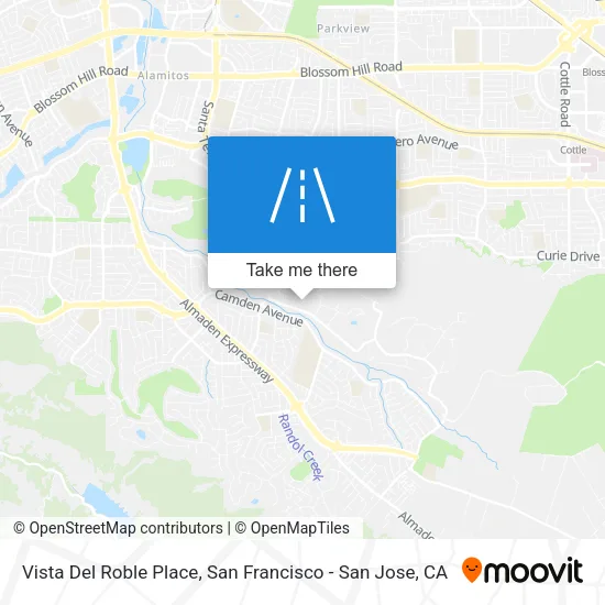 Vista Del Roble Place map