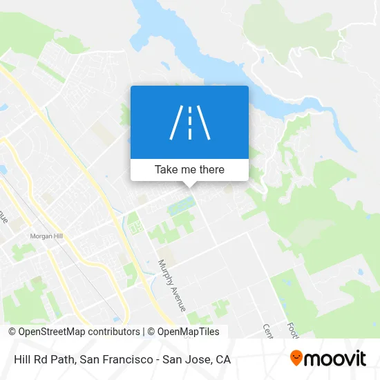 Hill Rd Path map
