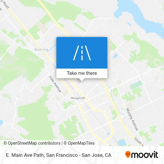 E. Main Ave Path map