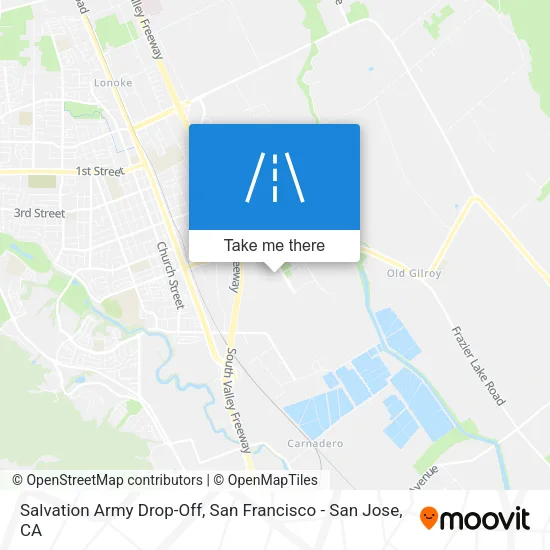 Salvation Army Drop-Off map