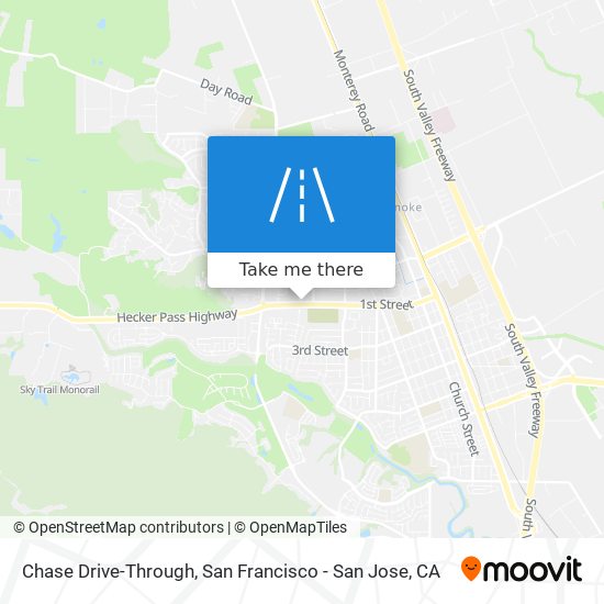 Mapa de Chase Drive-Through